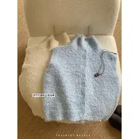 香香的蕉 立领针织马甲背心女秋冬气质无袖毛衣小开衫