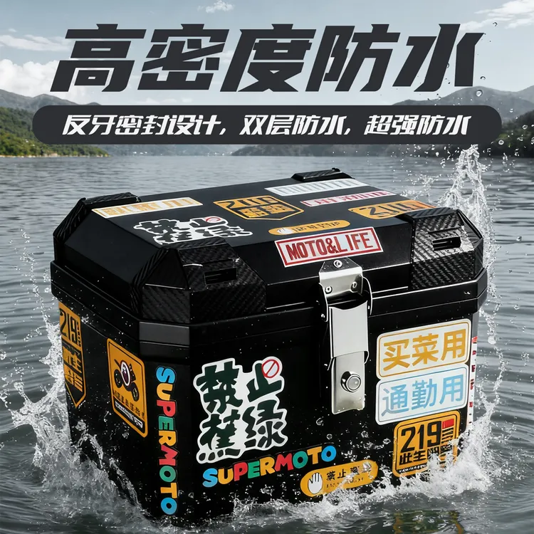 摩托车尾箱大容量防雨防水踏板电动车台铃苍穹九号雅迪外卖箱通用
