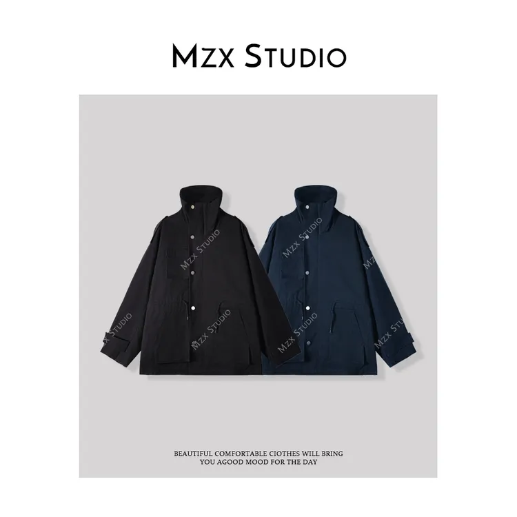 MZX 春季工装多口袋立领外套WT7101-X