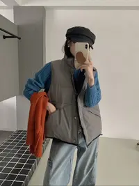 新款时尚百搭简约气质休闲纯色羽绒马夹MJ88598