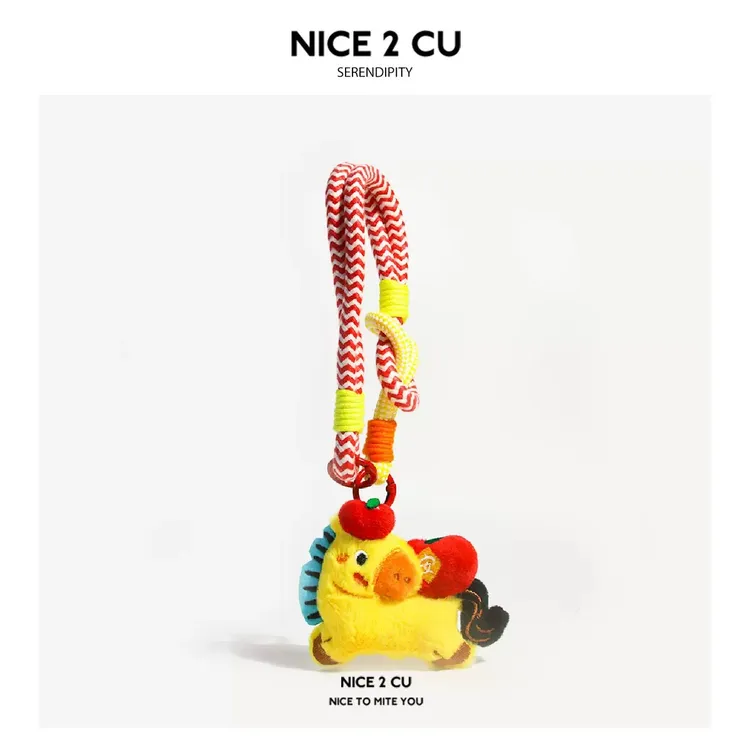 马到成功毛绒公仔挂件情侣百搭背包挂饰招财小马汽车挂饰包包礼物