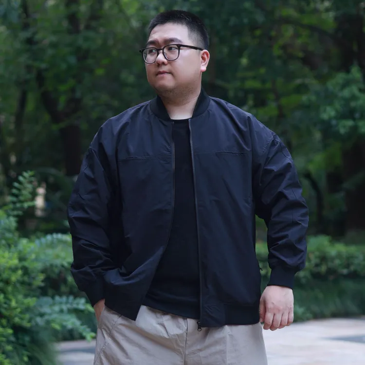 男免烫处理复古纯色常规秋季夹克春秋立领春秋季男士美式休闲百搭