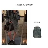 JLNUONUO   自在多袋复古工装风牛仔外套