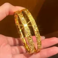 【矿金手工制作】平安招财吉言三面碎冰冰手镯女时尚百搭轻奢气质