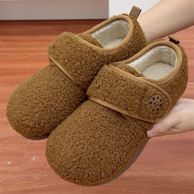 冬季新款老北京棉鞋加绒加厚保暖毛毛鞋轻便舒适休闲女鞋妈妈鞋