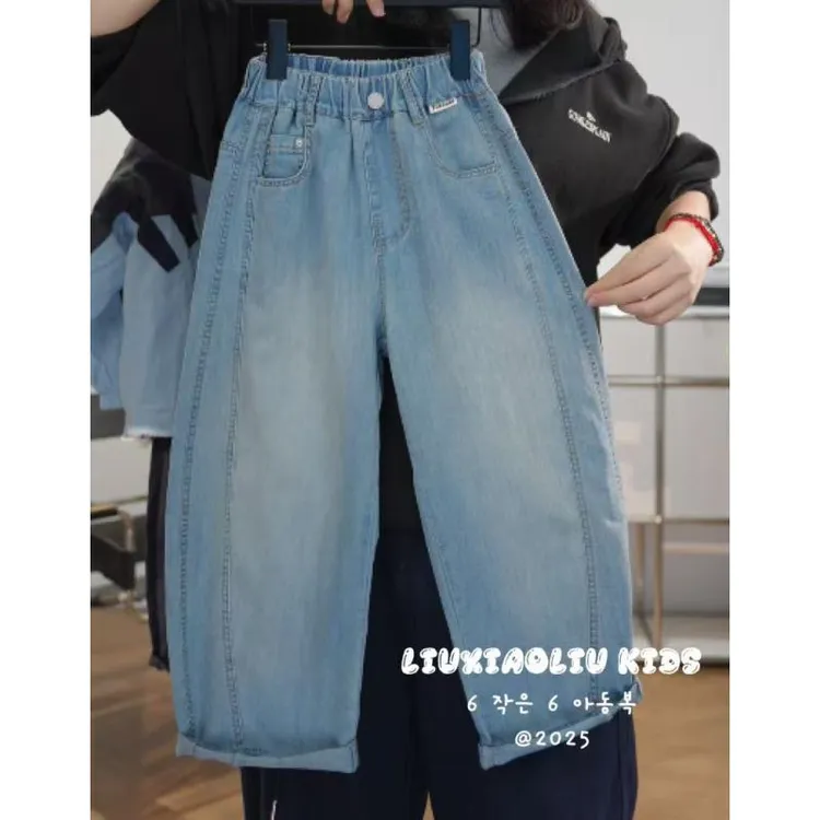 杭州六小六正版BY LIUXIAOLIU夏季儿童牛仔裤19456