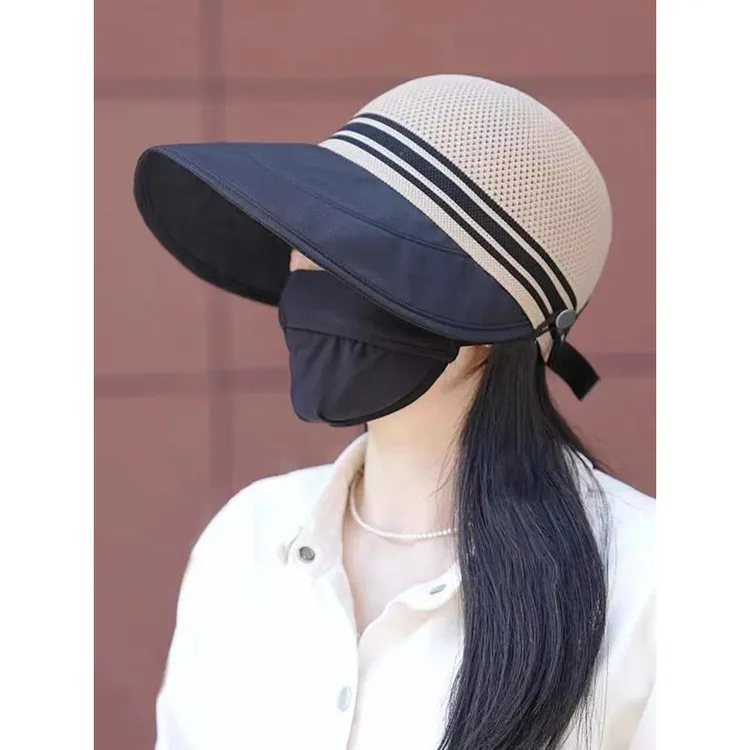 【店铺热销】2025新款棒球遮阳帽女遮脸防晒防紫外线鸭舌帽时尚百搭