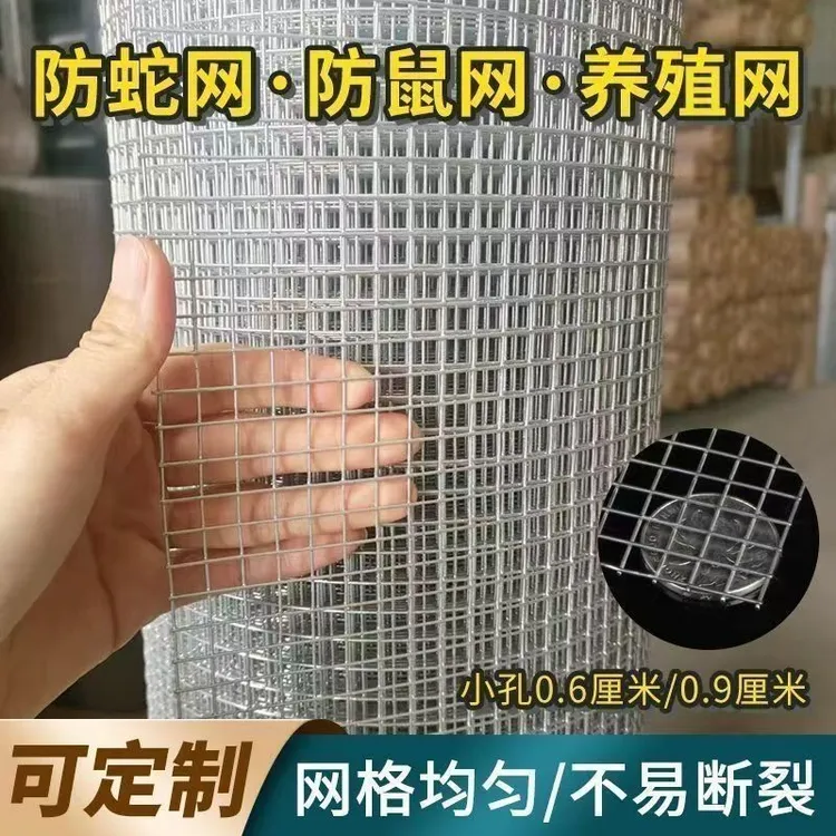 镀锌铁丝网围栏网养殖网钢丝网拦鸡网建筑网防护网铁网格玉米网