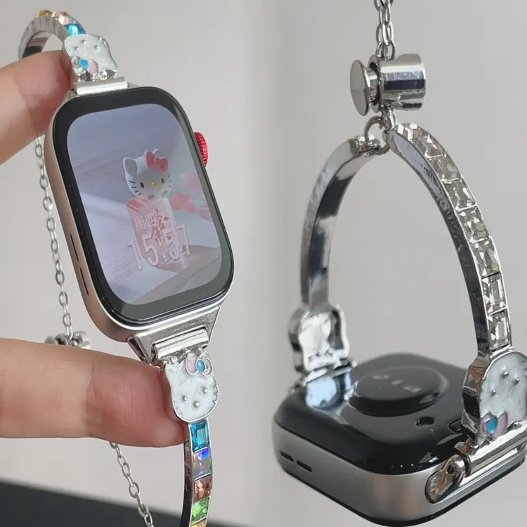 彩钻KT猫适用华为fit4手表镯fit4pro华为fit3表带fit2华为手环109