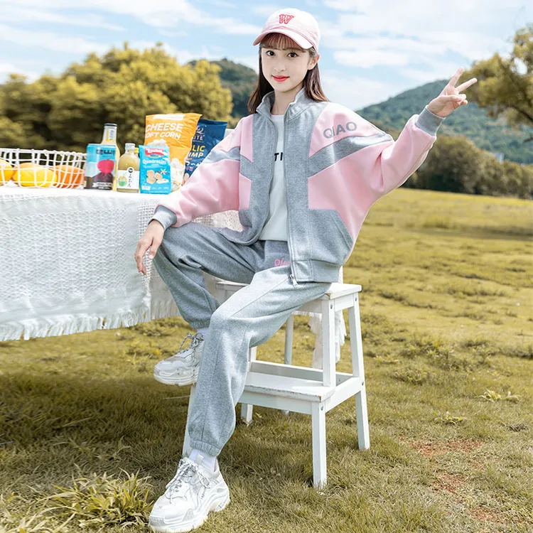 女童春装套装2025新款春季大童洋气时髦衣服女孩秋款儿童装运动服