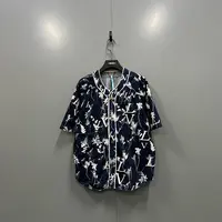 （jp）118 Louis Vuitton lv 麦穗满印牛仔短袖衬衫 L码/95新