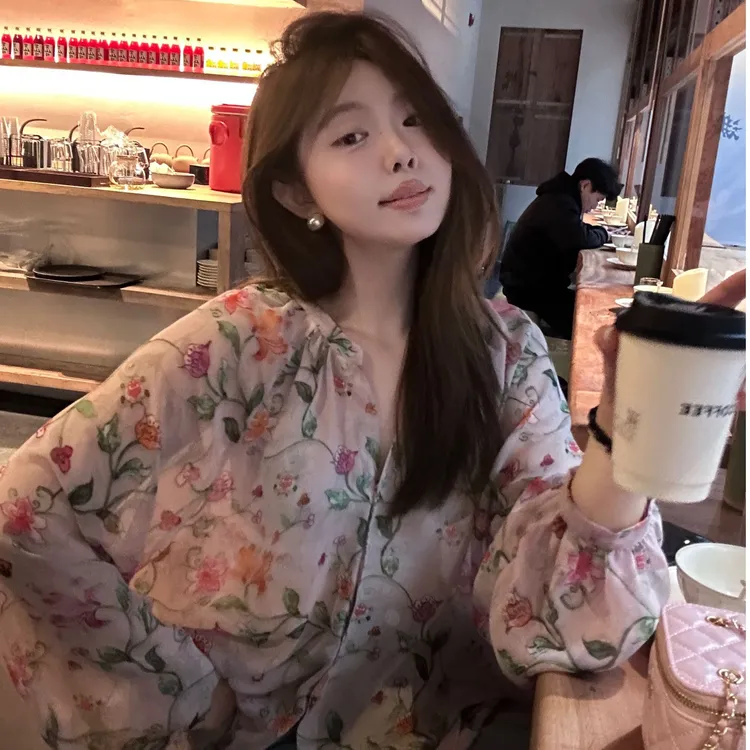 晶咕【复古映色】复古小众设计感法式高级感温柔洋气上衣