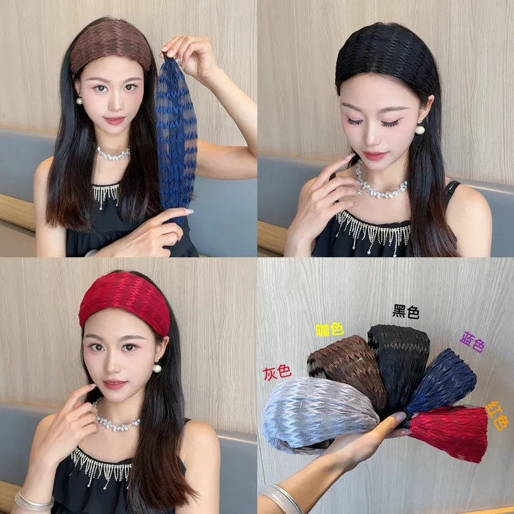气质显年轻遮白发修饰宽边压发发箍简约甜美