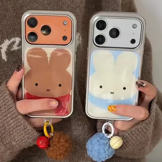 围巾米菲适用苹果17手机壳13/14ProMax卡通iPhone16/INS风17P