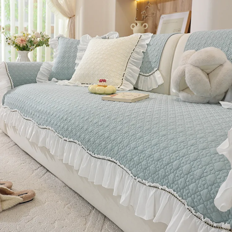 全棉沙发垫四季通用布艺防滑沙发套罩绗缝水洗沙发坐垫子2025新款