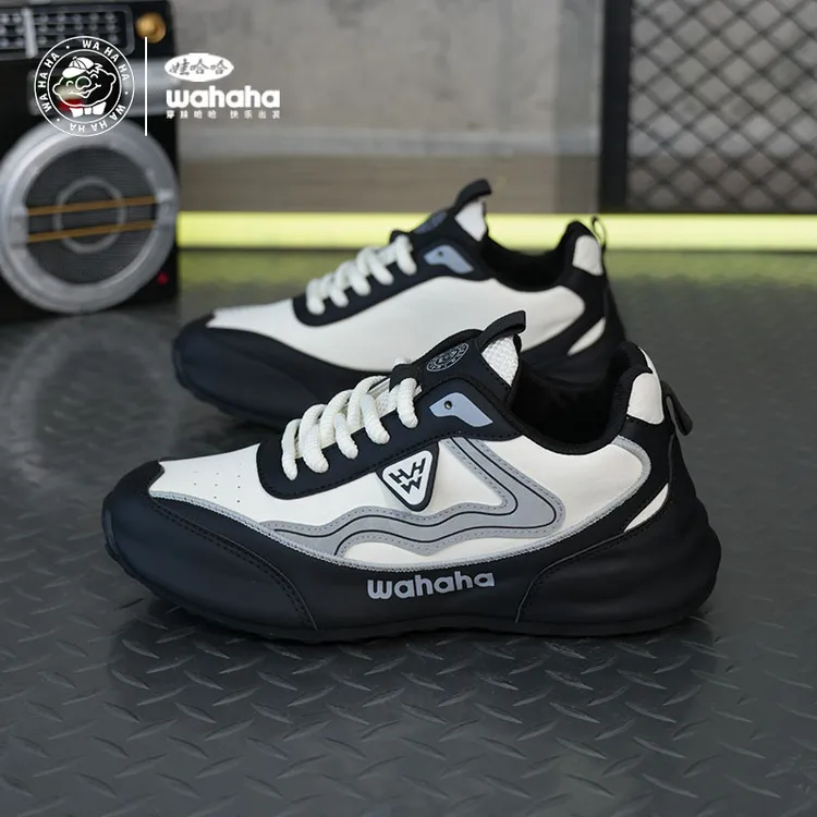 娃哈哈男鞋新款2025春季男士户外休闲软底鞋子百搭防滑耐磨跑步鞋