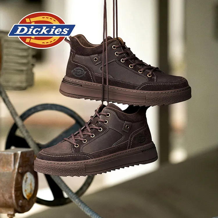 Dickies2025新款冬季时尚百搭防滑潮流耐磨中帮马丁靴户外休闲鞋