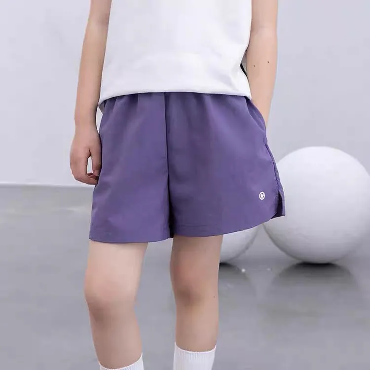 女童短裤夏季薄款中大童百搭纯色五分裤休闲裤儿童时尚户外速干裤