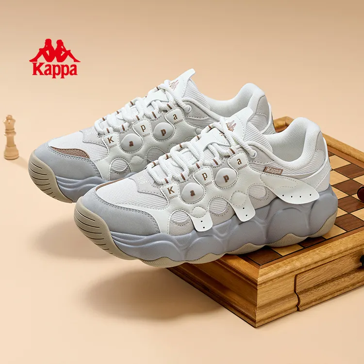 Kappa卡帕运动跑步鞋男女时尚面包鞋厚底百搭休闲鞋子K0FY5MC20CA