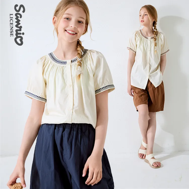 女童短袖套装夏季纯棉T恤短裤儿童新款休闲裤夏装中大童薄款中裤