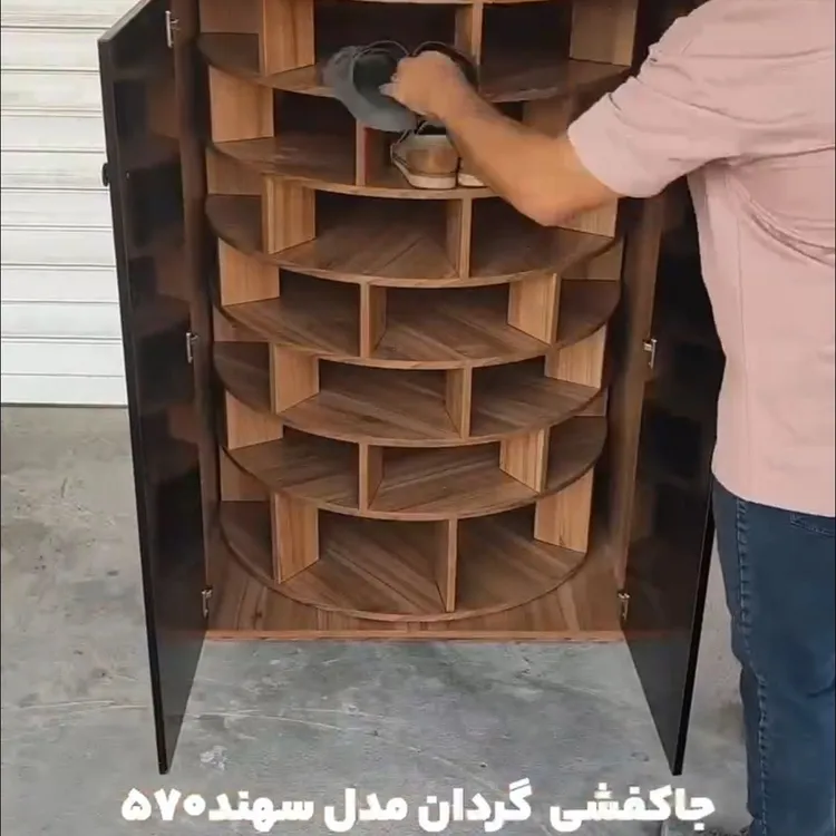家用鞋架简易空间多层收纳圆形卧室房间
