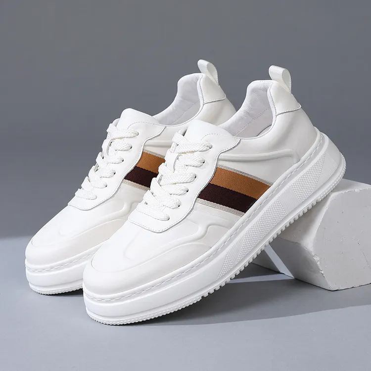 法莎尼亚板鞋男鞋冬季新款厚底小白鞋男士舒适百搭休闲运动鞋男款