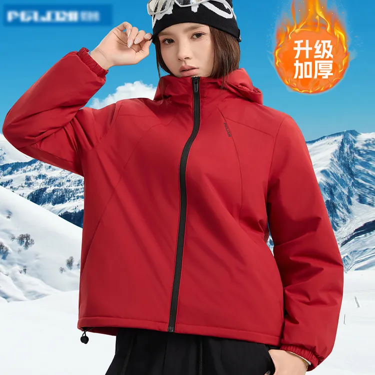 ZM暖壳美奴羊毛女2025加厚冬季防风保暖户外徒步轻量化连帽外套