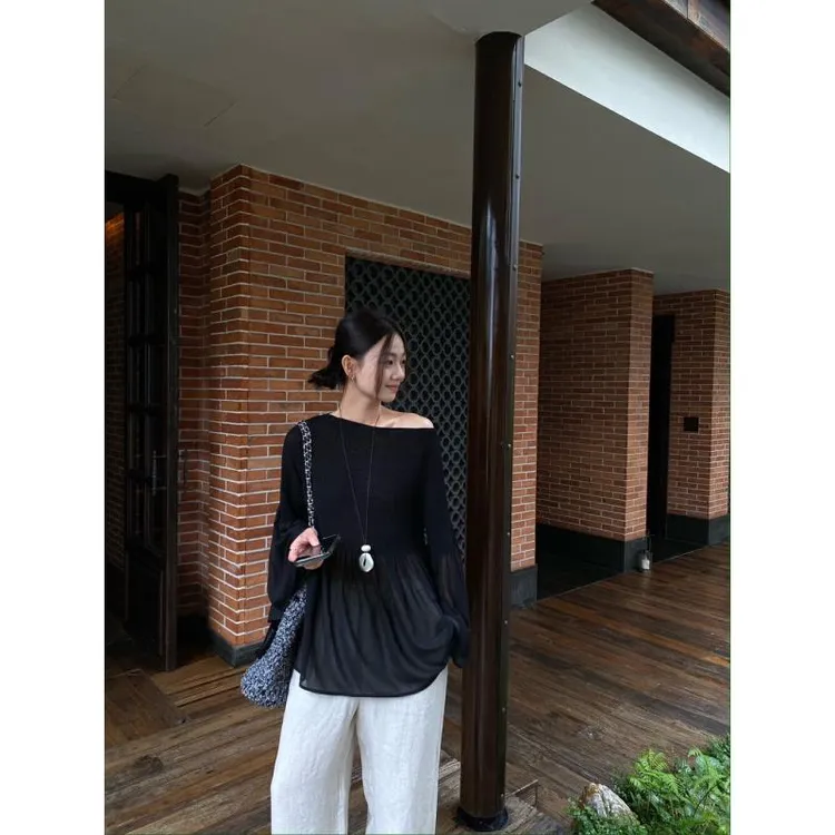 纯欲慵懒风千金清冷感贵套装薄款防晒罩衫上衣女夏季休闲裤两件套