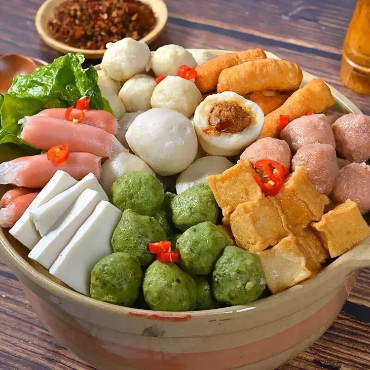 火锅丸子组合套餐牛味丸火锅食材关东煮麻辣烫混合食材烧烤底料