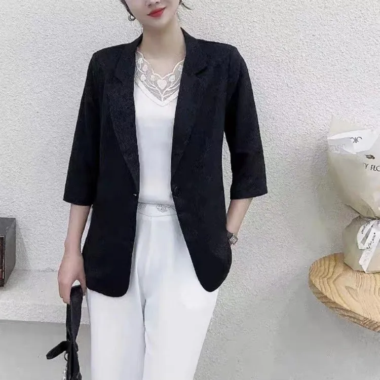 新中式女士西装时尚小西服2654