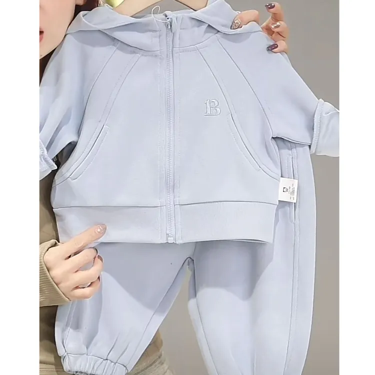 【绣花卫衣连帽套装 小洛妈咪】婴儿衣服男童卫衣秋冬小童软壳B14