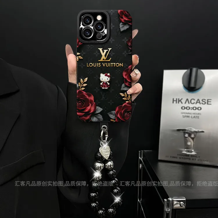 适用【苹果/oppo/华为/vivo/小米】复古玫瑰凯蒂猫潮牌防摔手机壳女