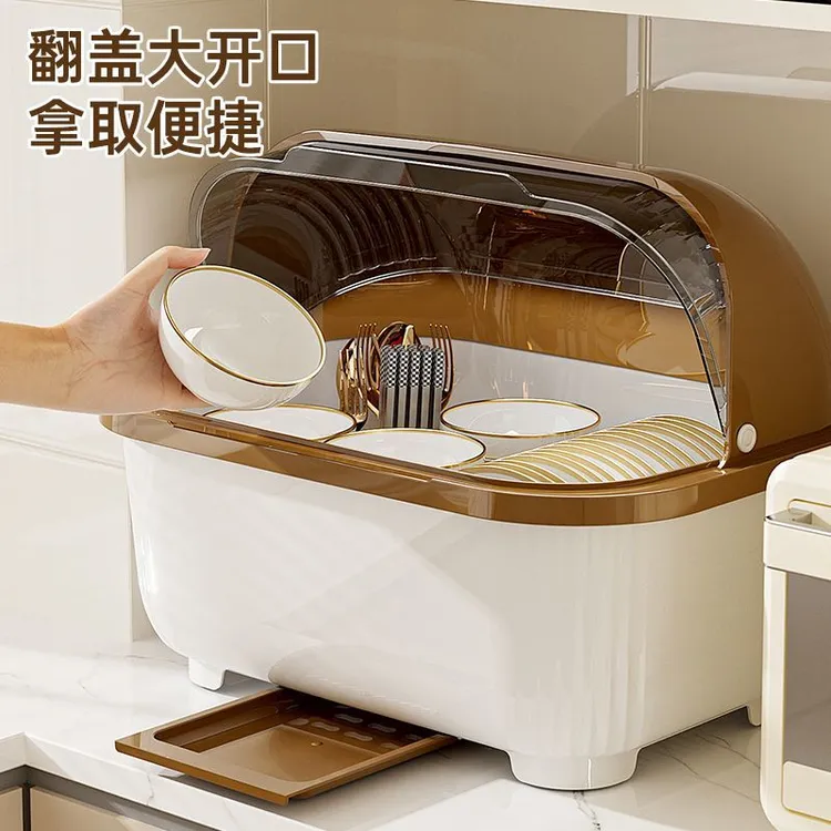 碗碟收纳架沥水架碗架碗盘碗柜厨房碗筷家用放碗餐具碗筷盒置物架