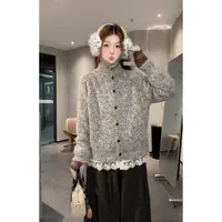 VGVL毛衣【冬日特调】秋冬季加厚慵懒感可立领毛衣50267