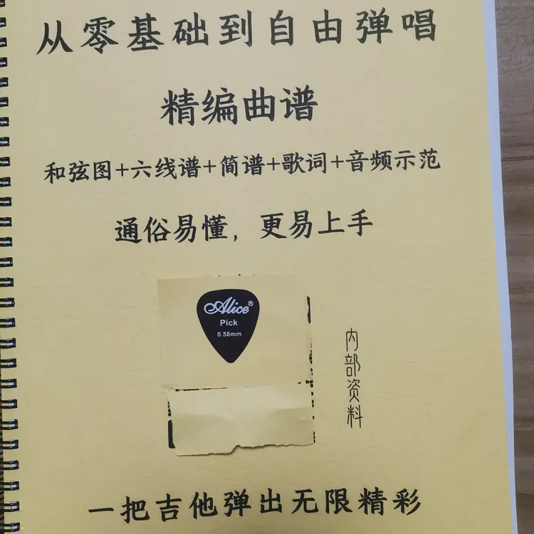 拨片-从零基础到自由弹唱 精编曲谱 通俗易懂 更易上手
