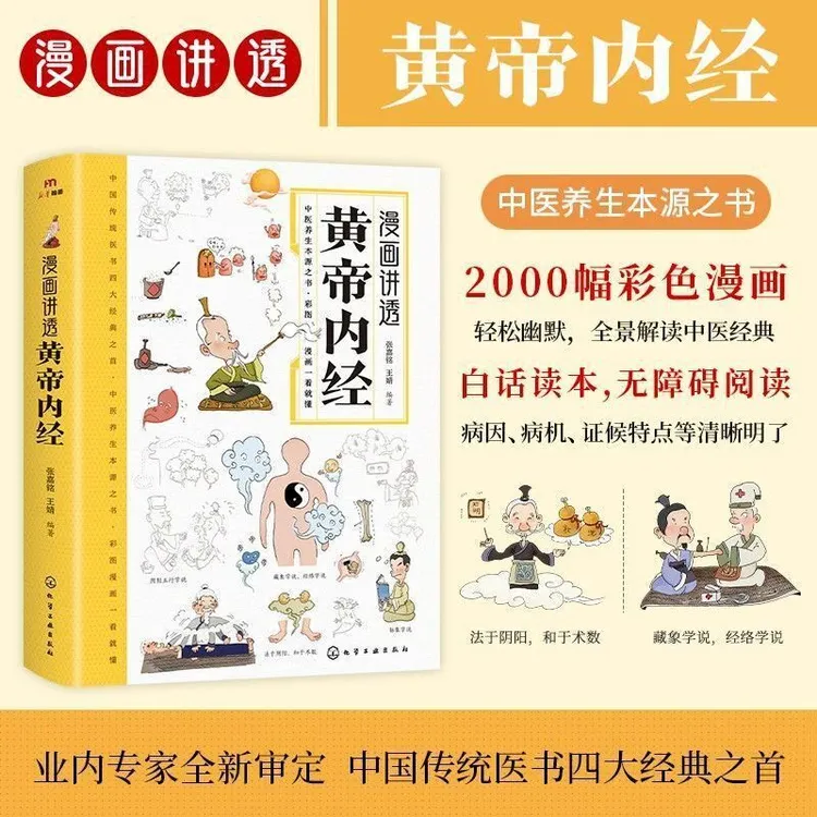 漫画讲透黄帝内经彩图一看就懂营养健康调养之书中国