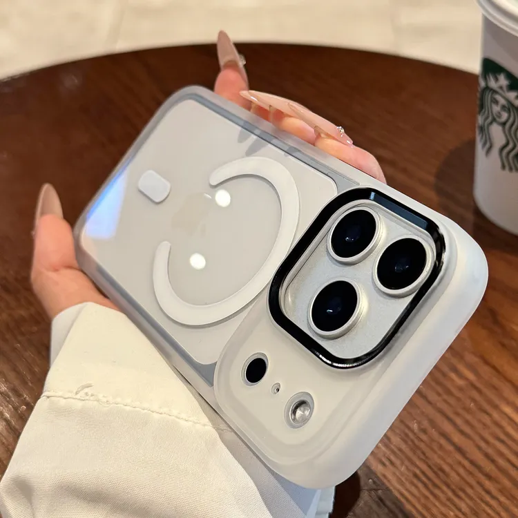 适用苹果17promax手机壳磁吸高级感全包透明超薄硅胶防摔男女简约