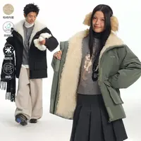 江南先生NewJNXS户外三防毛绒内里派克服冬男女保暖立领冲锋夹克