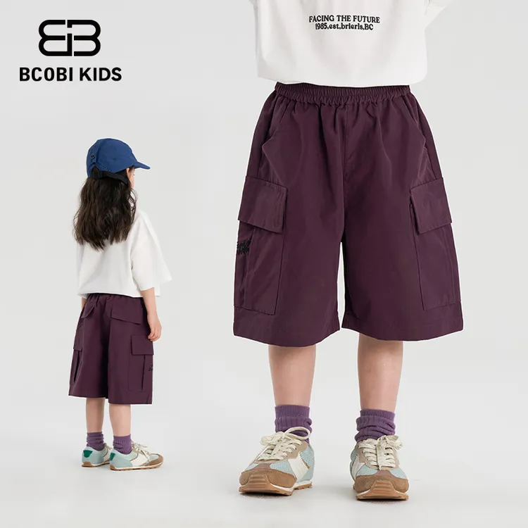 BCOBI/不可比喻夏季短裤男休闲裤裤子工装裤中大童中裤七分裤