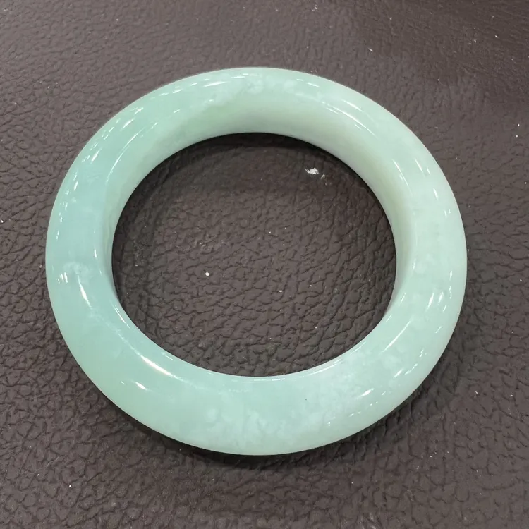 岫玉手镯天青冻蓝冰手镯时尚冰透女款手镯联系客服备注口径