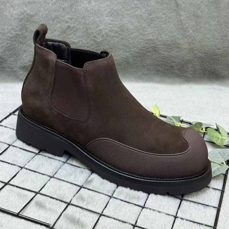 D99男鞋冬季加绒保暖高帮百搭舒适时尚潮流复古马丁靴短靴耐磨