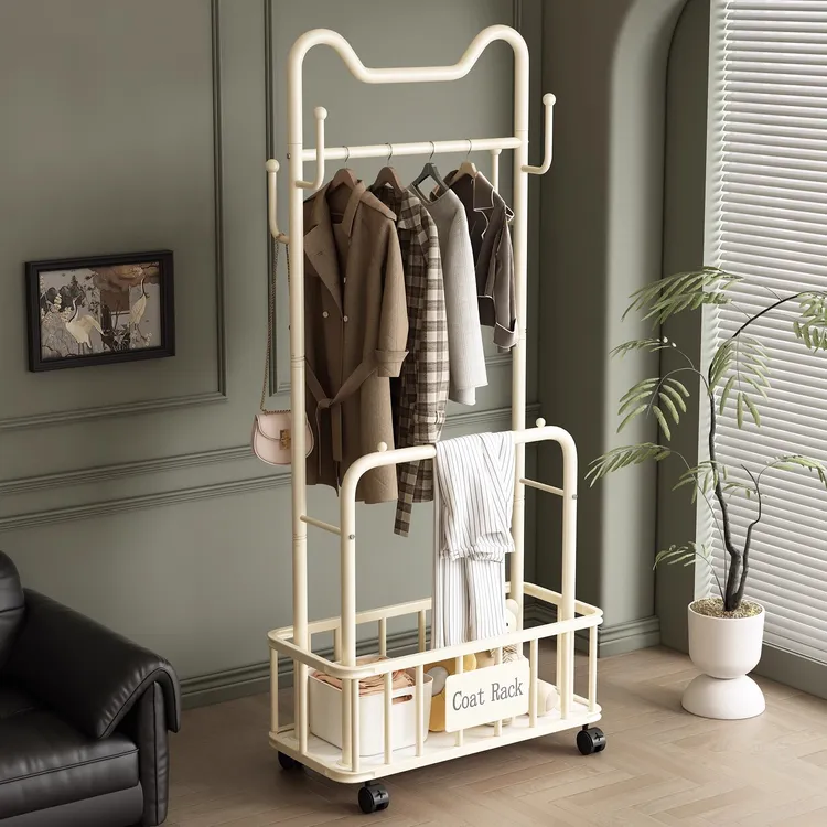 衣架落地卧室床边晚上放脱下衣服神器不占空间的房间挂衣架置物架