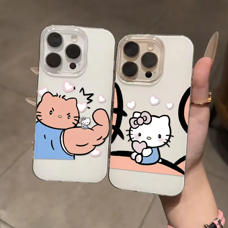 奥菲顿肌肉情侣凯蒂适用iPhone17/16大孔手机壳华为vivo小米oppo