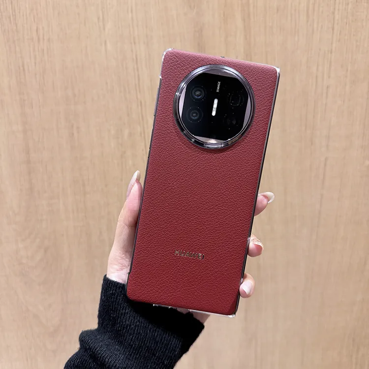 适用华为matex5手机壳新款超薄无边框x5典藏版荔枝纹高档潮牌外壳