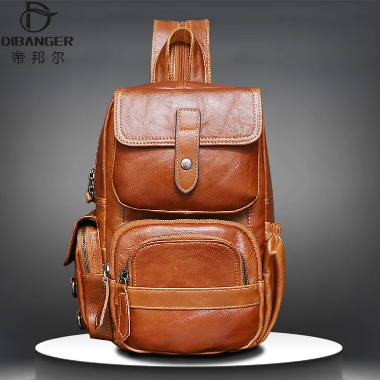 大号斜挎包男真皮斜跨单肩包纯皮大容量胸包头层牛皮两用双肩背包