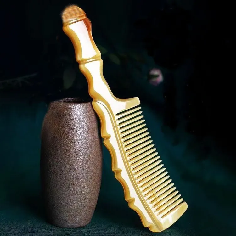 竹节梳牛筋梳加厚熟胶梳头梳子家用学生宿舍长发不打结顺发防静电