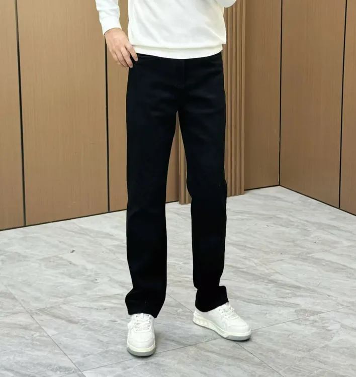 男士秋季新款直筒牛仔裤6516L纯色净版直筒防褪色休闲时尚百搭