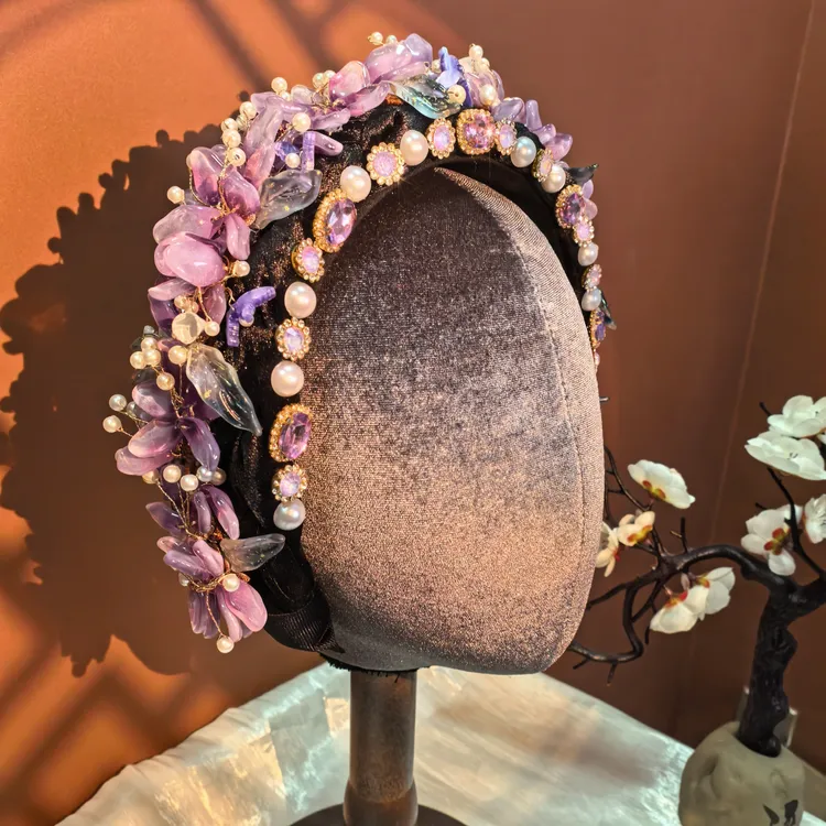 【琉璃簪花】原创自制新中式国风发箍