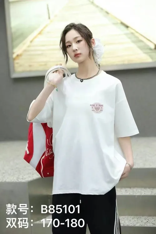 休闲大童女款短袖T恤