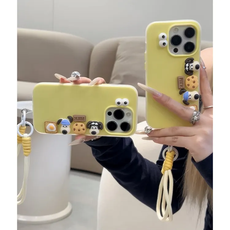 雅天立可爱立体掌门狗适用iPhone16苹果13手机壳华为vivoppo小米
